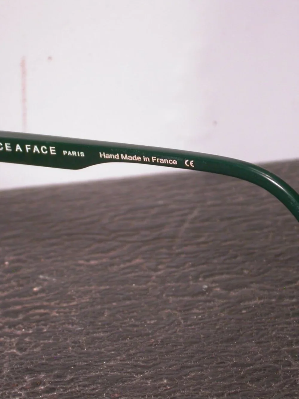 Face A Face Picca Dark Green Clear Stylish Eyeglasses Hand Made in France